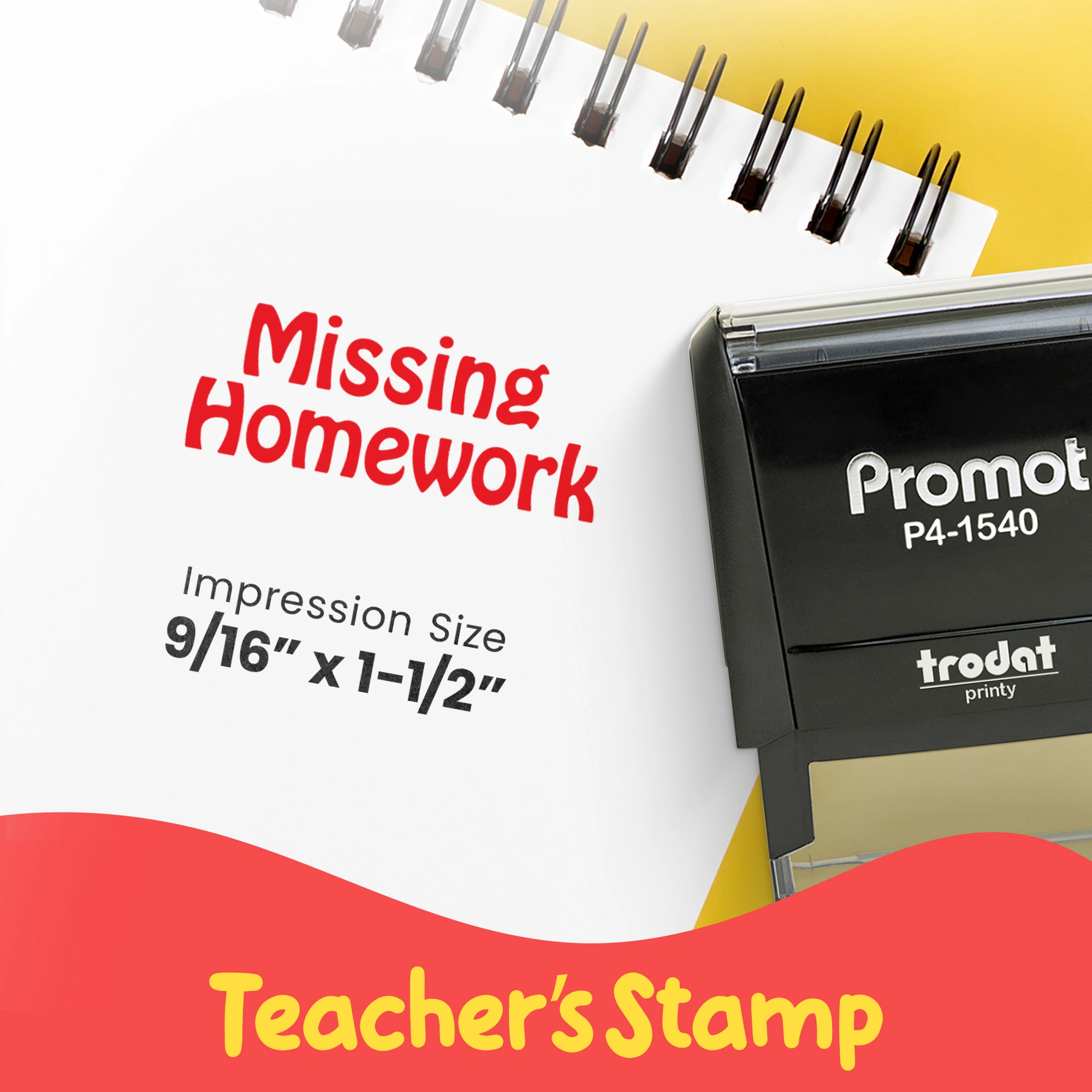 Missing Homework - Teacher Stamp